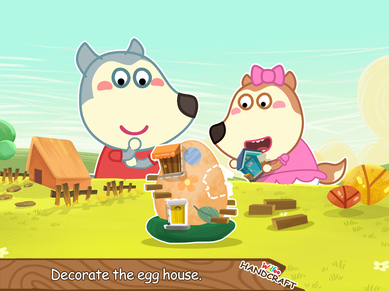 Wolfoo Making Crafts -Handmade - Gameplay image of android game