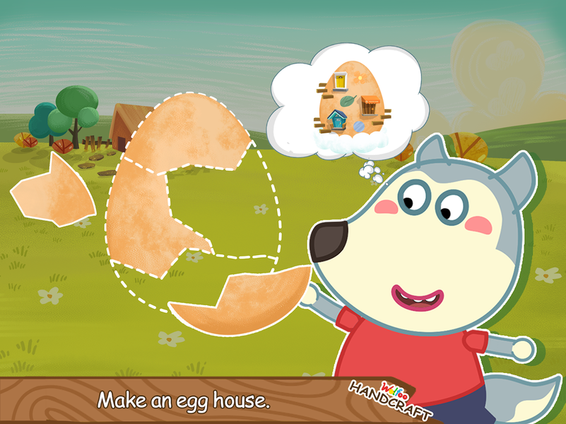 Wolfoo Making Crafts -Handmade - Gameplay image of android game