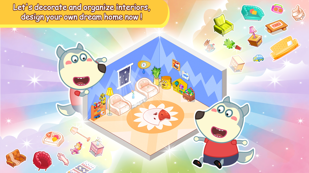 Wolfoo's Sweet Home Decoration - عکس بازی موبایلی اندروید