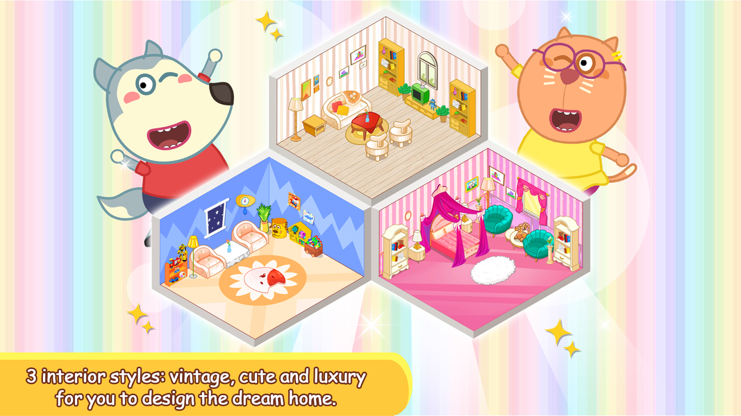 Wolfoo's Sweet Home Decoration - عکس بازی موبایلی اندروید