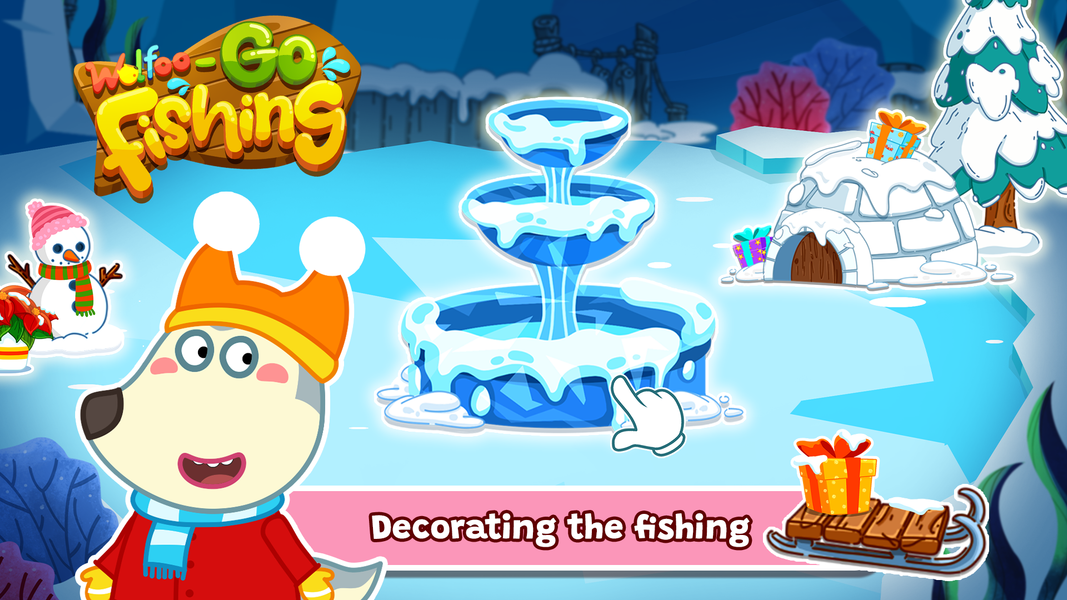 Wolfoo Baby Fishing For Kids - Gameplay image of android game