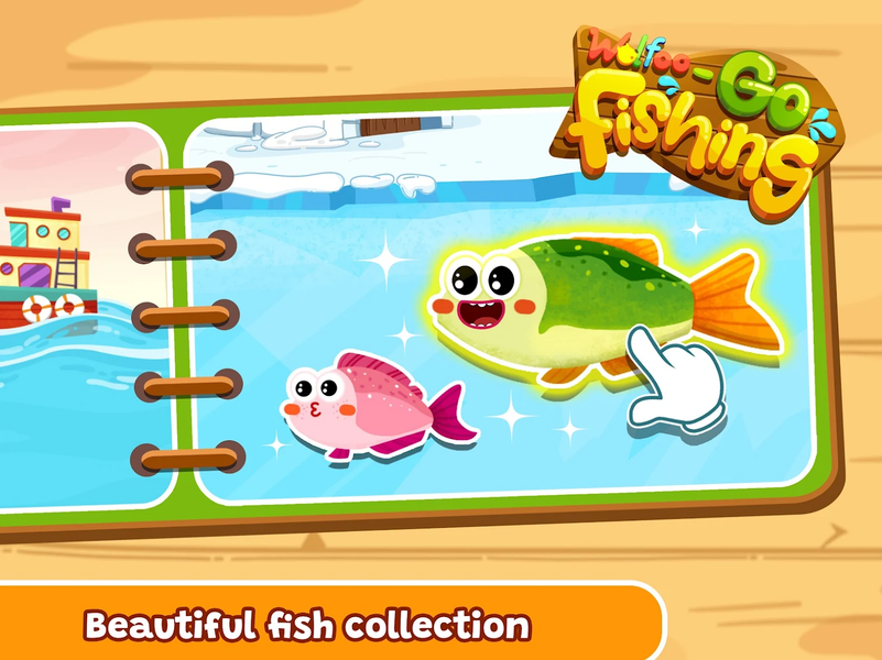 Wolfoo Baby Fishing For Kids - Gameplay image of android game
