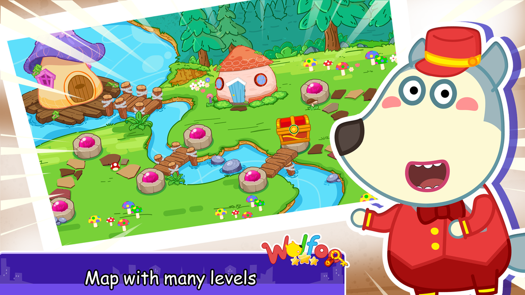 Wolfoo Pet Hotel Manager - Gameplay image of android game