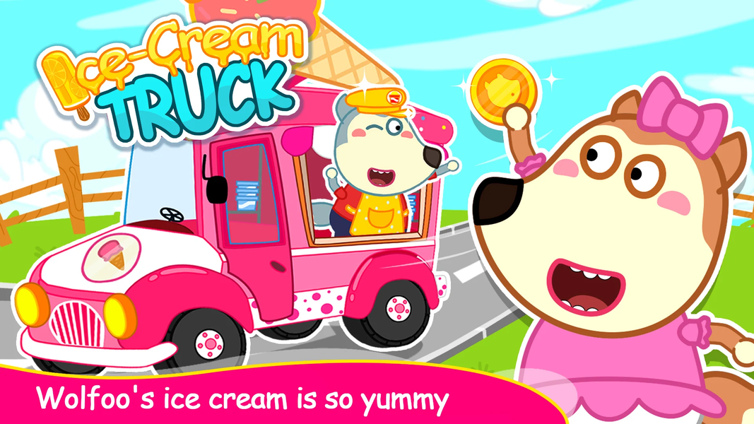 Wolfoo 's Ice Cream Truck - Gameplay image of android game