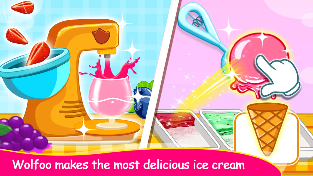 Wolfoo 's Ice Cream Truck - Gameplay image of android game