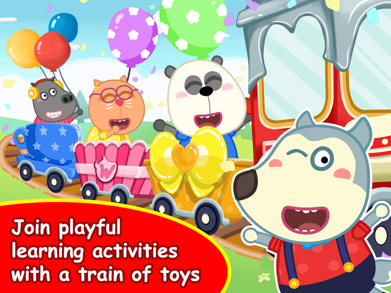 Wolfoo A Day At School - Gameplay image of android game