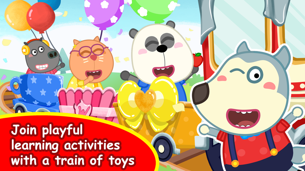 Wolfoo A Day At School - Gameplay image of android game