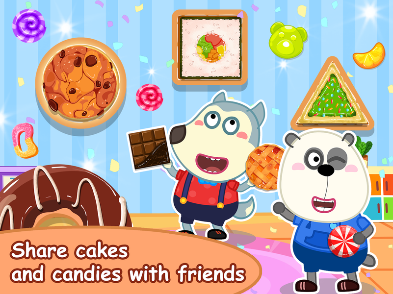 Wolfoo A Day At School - Gameplay image of android game