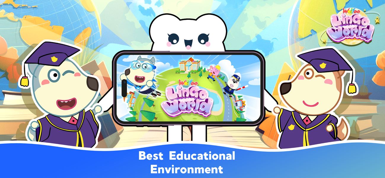Wolfoo Lingo World: Education - عکس بازی موبایلی اندروید