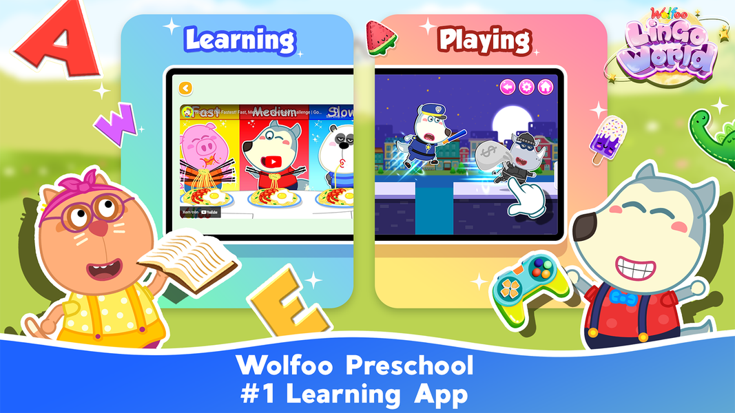Wolfoo Lingo World: Education - عکس بازی موبایلی اندروید
