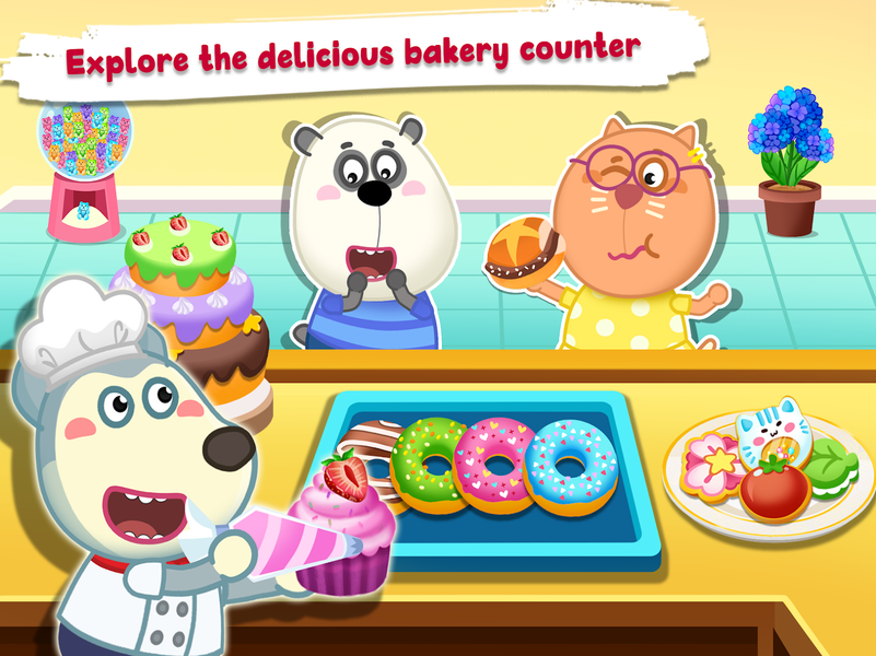 Wolfoo's City: Shopping Mall - Gameplay image of android game