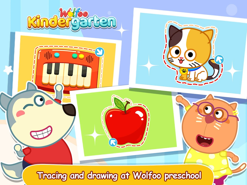 Wolfoo Kindergarten, Alphabet - عکس بازی موبایلی اندروید