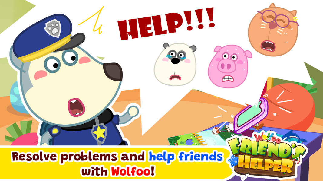 Wolfoo, The Friend's Helper - عکس بازی موبایلی اندروید