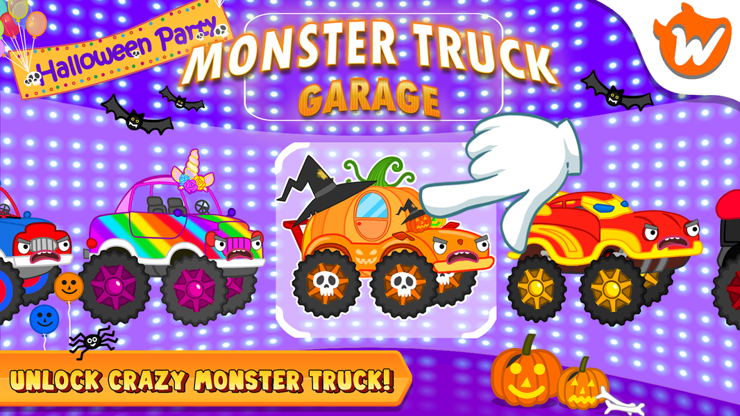 Wolfoo Monster Truck Police - Gameplay image of android game