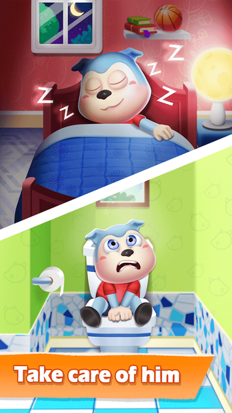 My Talking Wolfoo: Virtual Pet - Gameplay image of android game