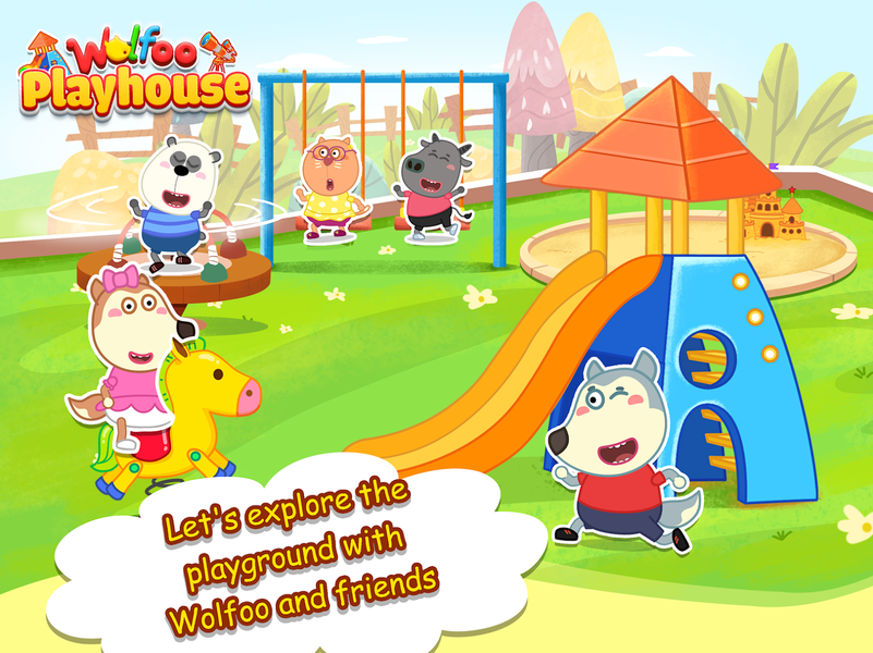Wolfoo's Play House For Kids - Gameplay image of android game