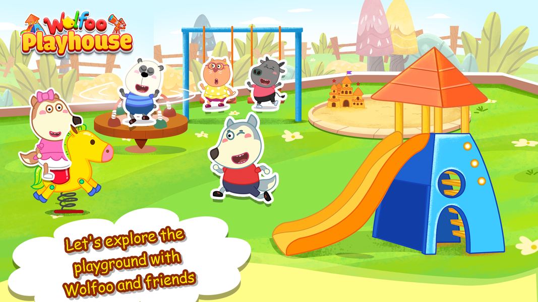 Wolfoo's Play House For Kids - Gameplay image of android game