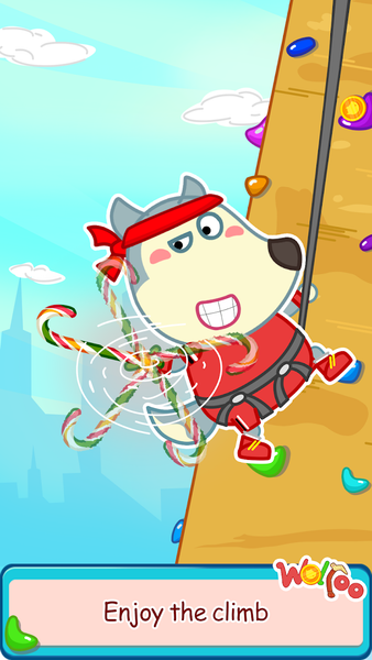 Wolfoo - Rock Climbing - Gameplay image of android game