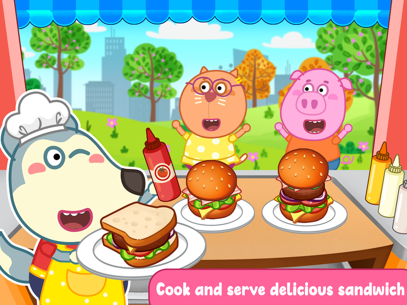Wolfoo Cooking Game - Sandwich - عکس بازی موبایلی اندروید