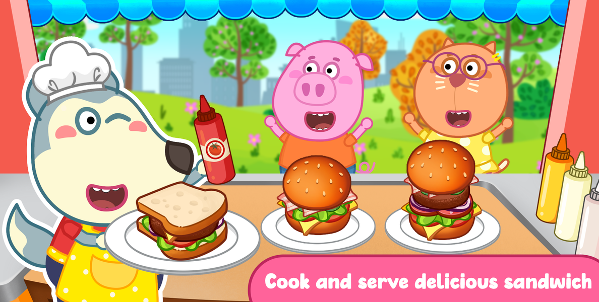 Wolfoo Cooking Game - Sandwich - عکس بازی موبایلی اندروید