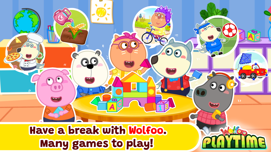 Wolfoo Playtime School Stories - عکس بازی موبایلی اندروید
