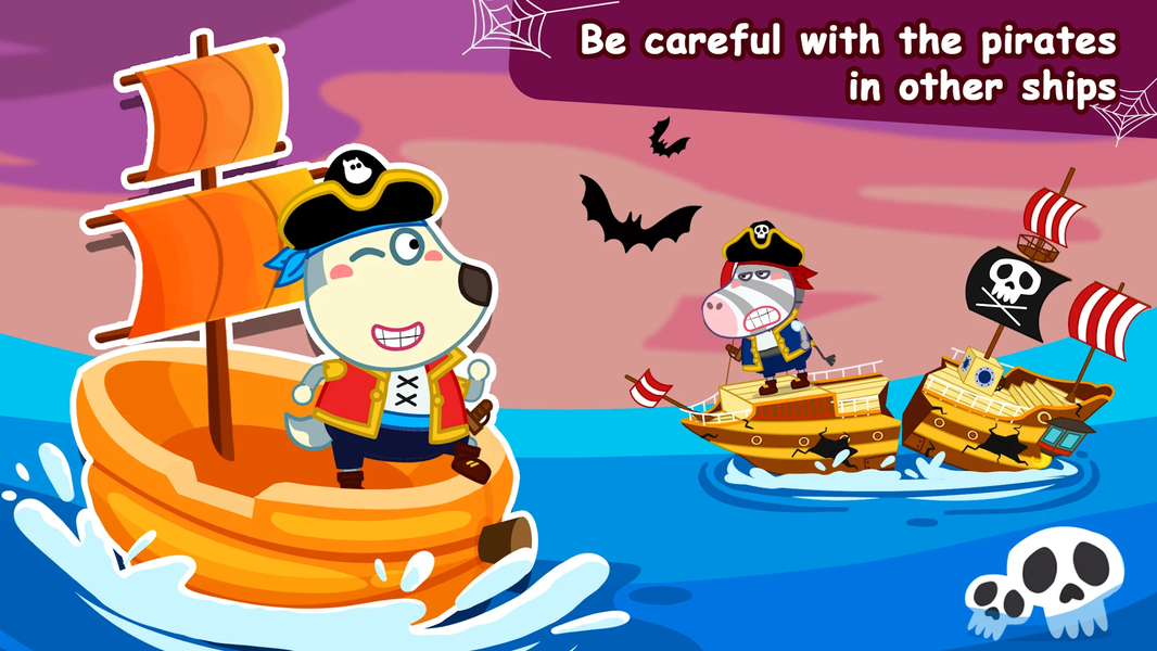 Wolfoo Captain: Boat and Ship - Gameplay image of android game