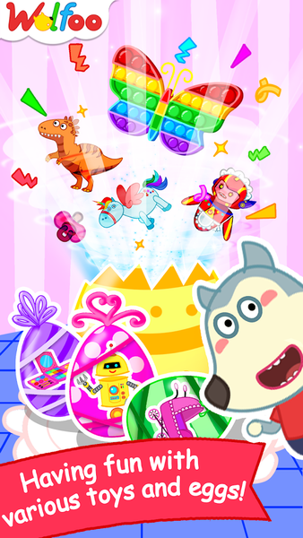 Wolfoo 's Surprise Eggs Toys - Gameplay image of android game