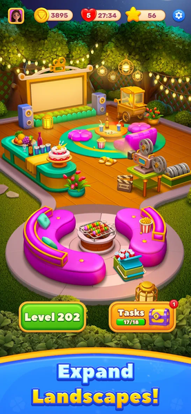 Wonder Villa - Tile Match Game - Gameplay image of android game