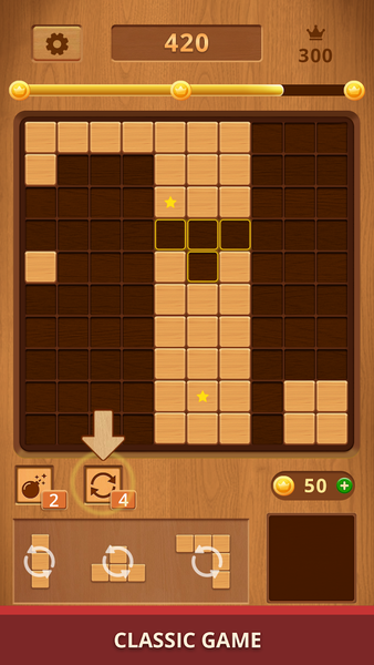 Wood Block Puzzle - Block Game - Gameplay image of android game