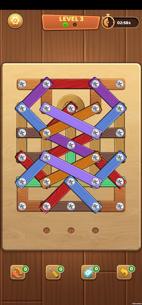 Wood Nuts & Bolts Screw Puzzle - عکس بازی موبایلی اندروید