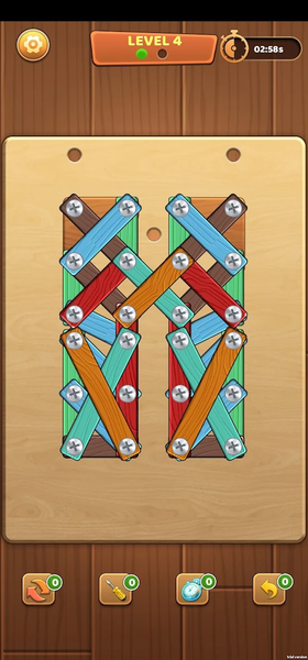 Wood Nuts & Bolts Screw Puzzle - عکس بازی موبایلی اندروید