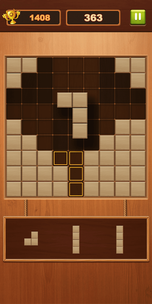 Wood Block Puzzle - Gameplay image of android game