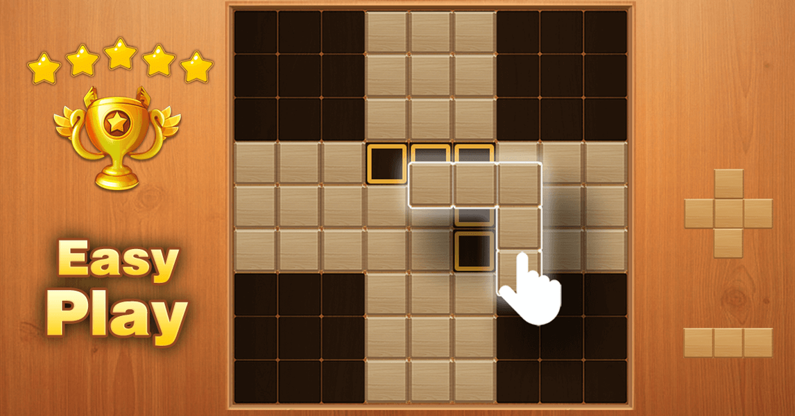 Wood Block Puzzle - Gameplay image of android game