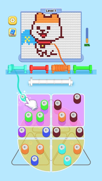 Wool Sort - Gameplay image of android game