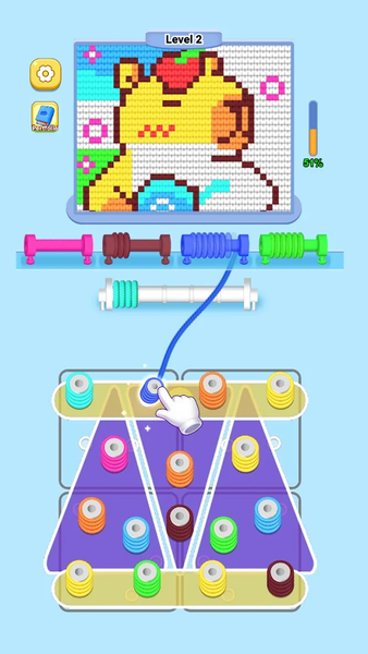 Wool Sort - Gameplay image of android game