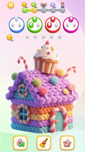 Wool Craze: 3D Knitting Games - Gameplay image of android game