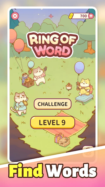 Ring of Words۲: Cats Party - عکس بازی موبایلی اندروید