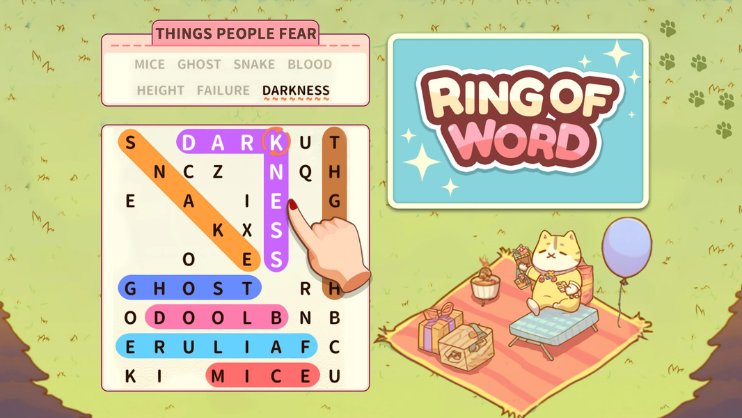 Ring of Words۲: Cats Party - عکس بازی موبایلی اندروید