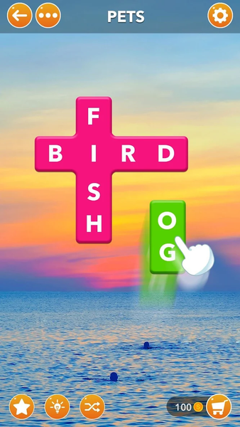 Word Cross Jigsaw - Word Games - Gameplay image of android game