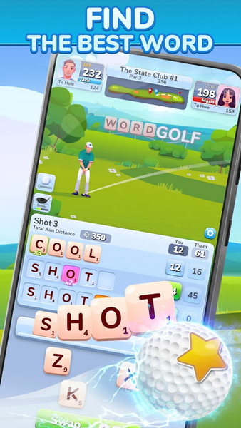 Word Golf: Fun Word Puzzle - Gameplay image of android game