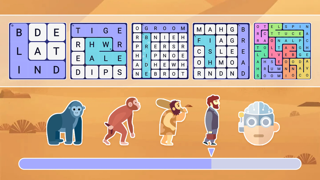 Word Evolution:Word Connection - Gameplay image of android game