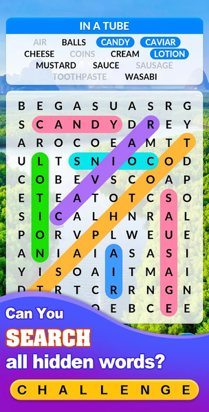 Word Search - Gameplay image of android game