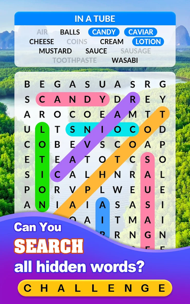 Word Search - Gameplay image of android game