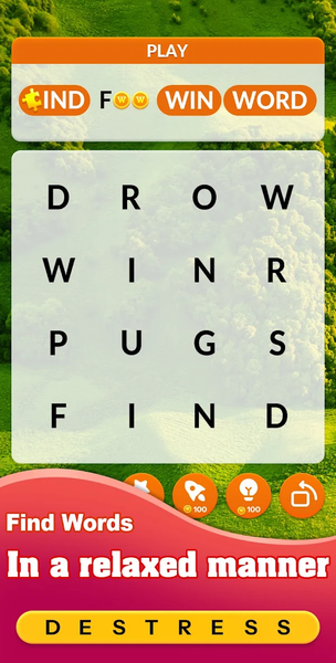 Word Search - Gameplay image of android game