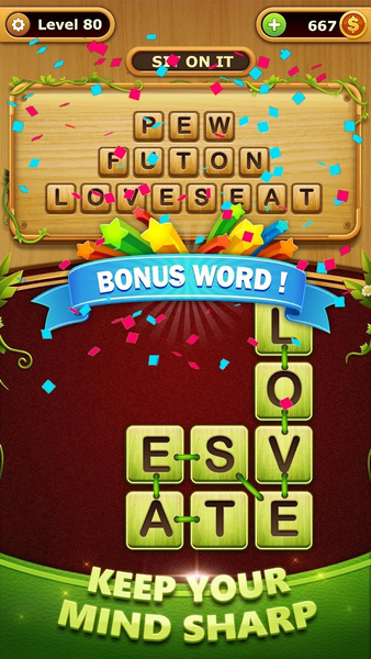 Word Think - Word Puzzle Games - Gameplay image of android game