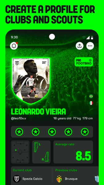 Footbao: Digital tryouts - عکس برنامه موبایلی اندروید