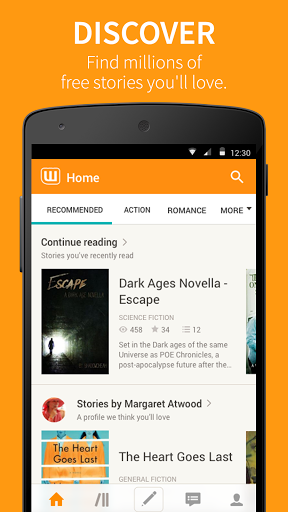 Wattpad - Read & Write Stories - عکس برنامه موبایلی اندروید