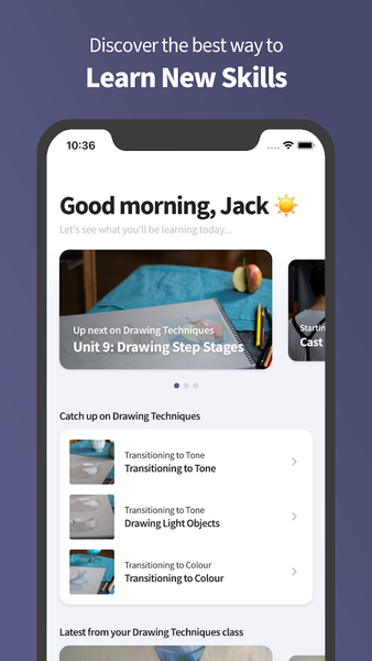 Workshop - Learn New Skills - Image screenshot of android app