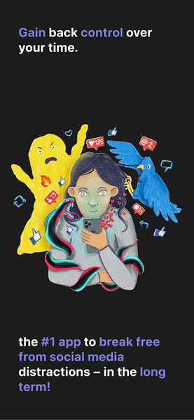 one sec | app blocker, focus - عکس برنامه موبایلی اندروید