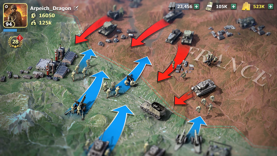 Commanders at War: WW۲ Battle - عکس برنامه موبایلی اندروید